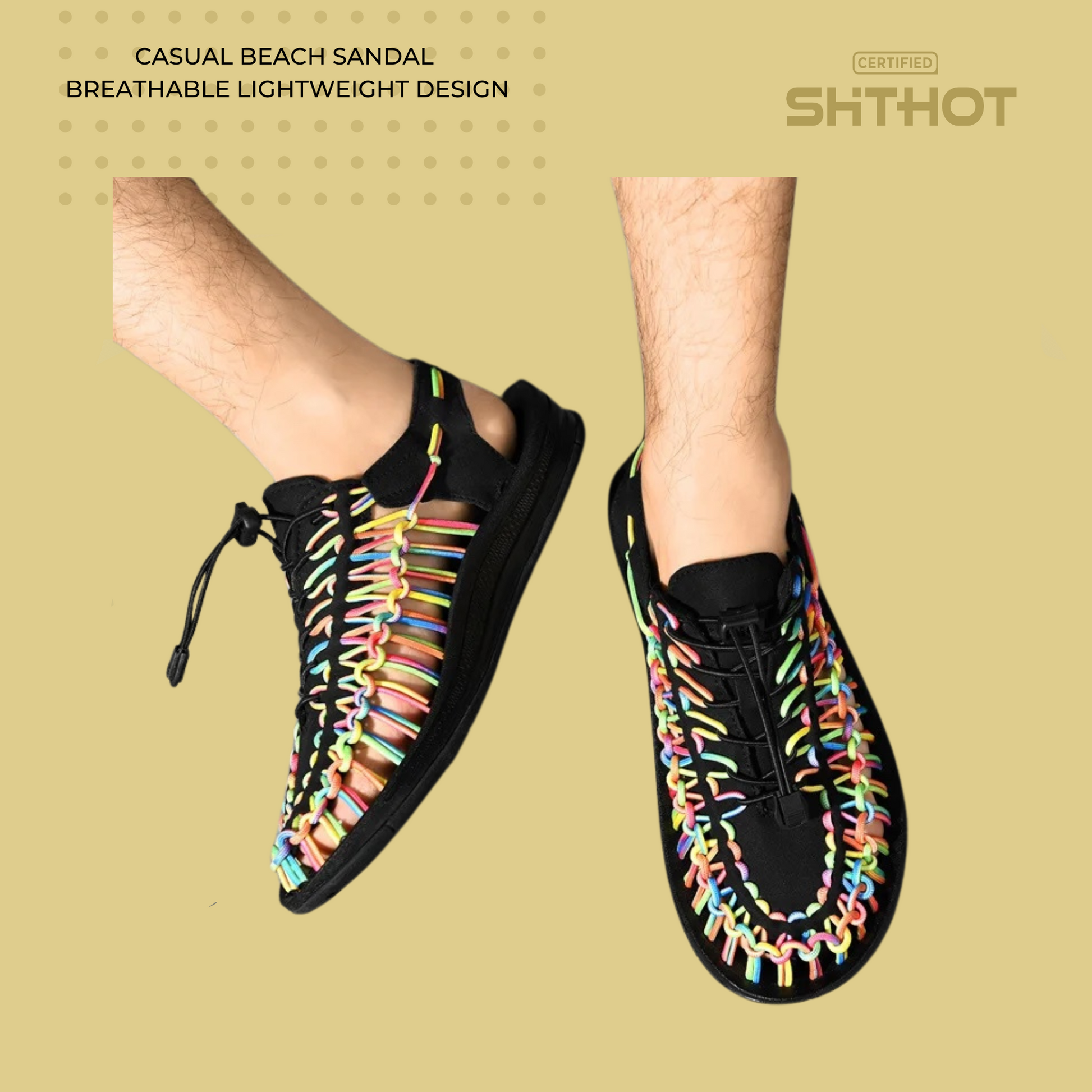 Certified ShitHot Handmade Sandals - Rainbow