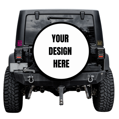 "ShitHot customizable tire covers for Jeeps, SUVs, and RVs offer protection and unique design options." theshithotcompany