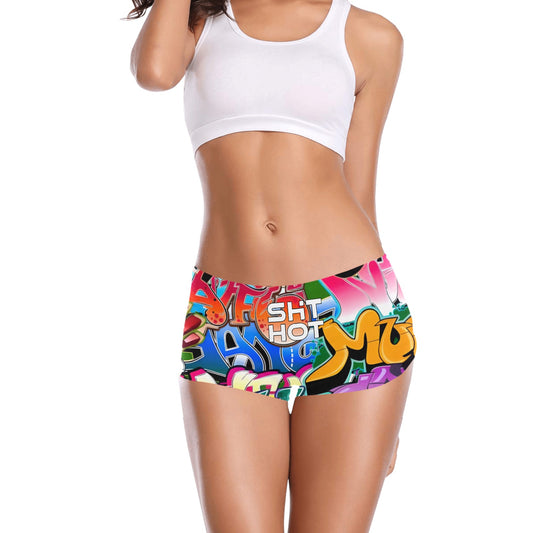 Women's Boyleg Panties  - Graffiti Me - theshithotcompany