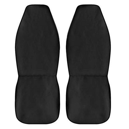 "ShitHot Personalized Front Car Seat Covers - Classic Black for sleek car interiors." theshithotcompany