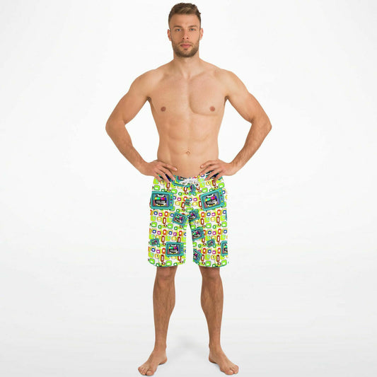 ShitHot Men's Board Shorts - Retro Vision