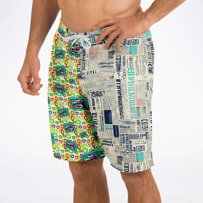 Rip Tide Men's  Mismatched Board Shorts – Retro Media