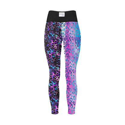 Core FX High Waisted Mismatched Leggings – Funkadelic Leopard