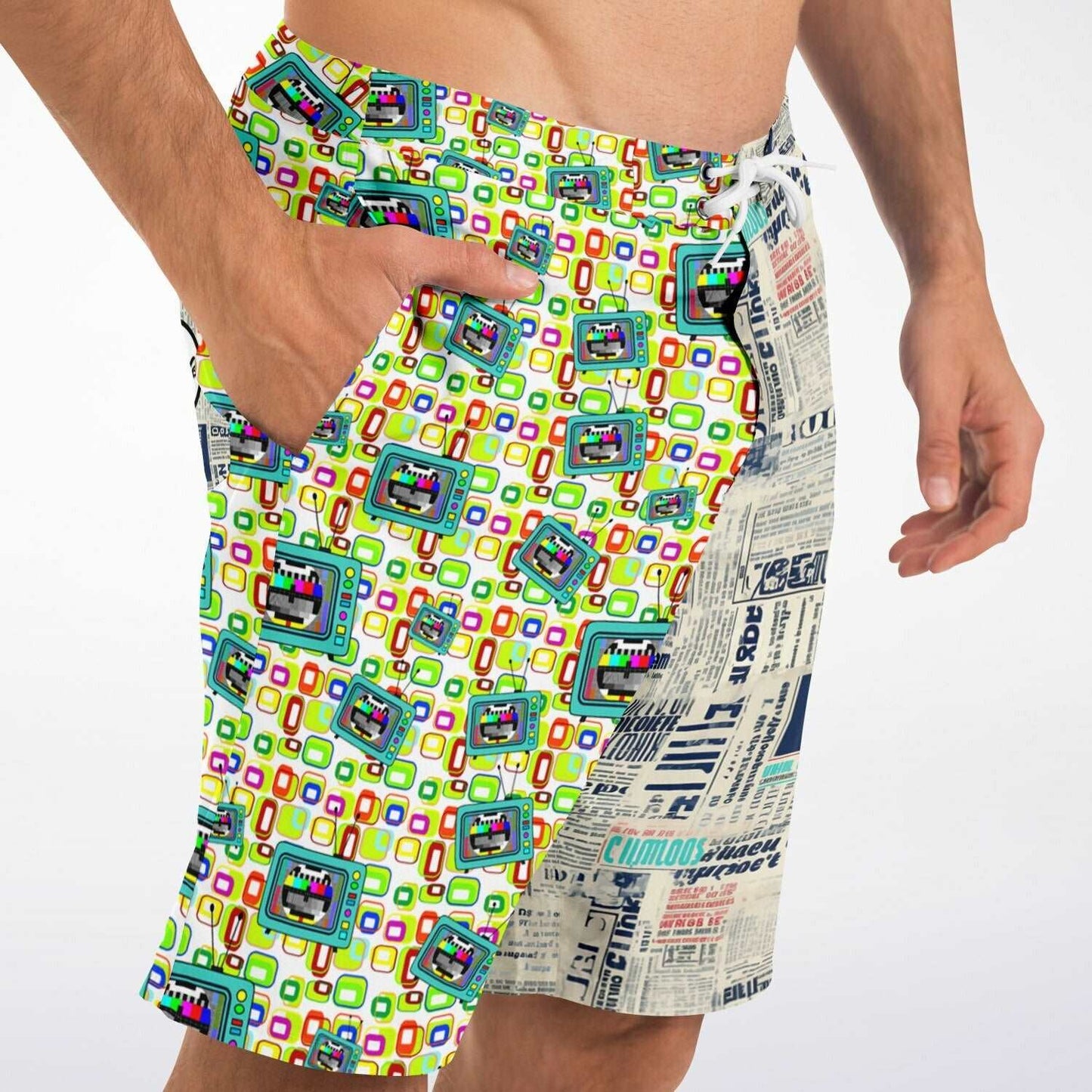 Rip Tide Men's  Mismatched Board Shorts – Retro Media