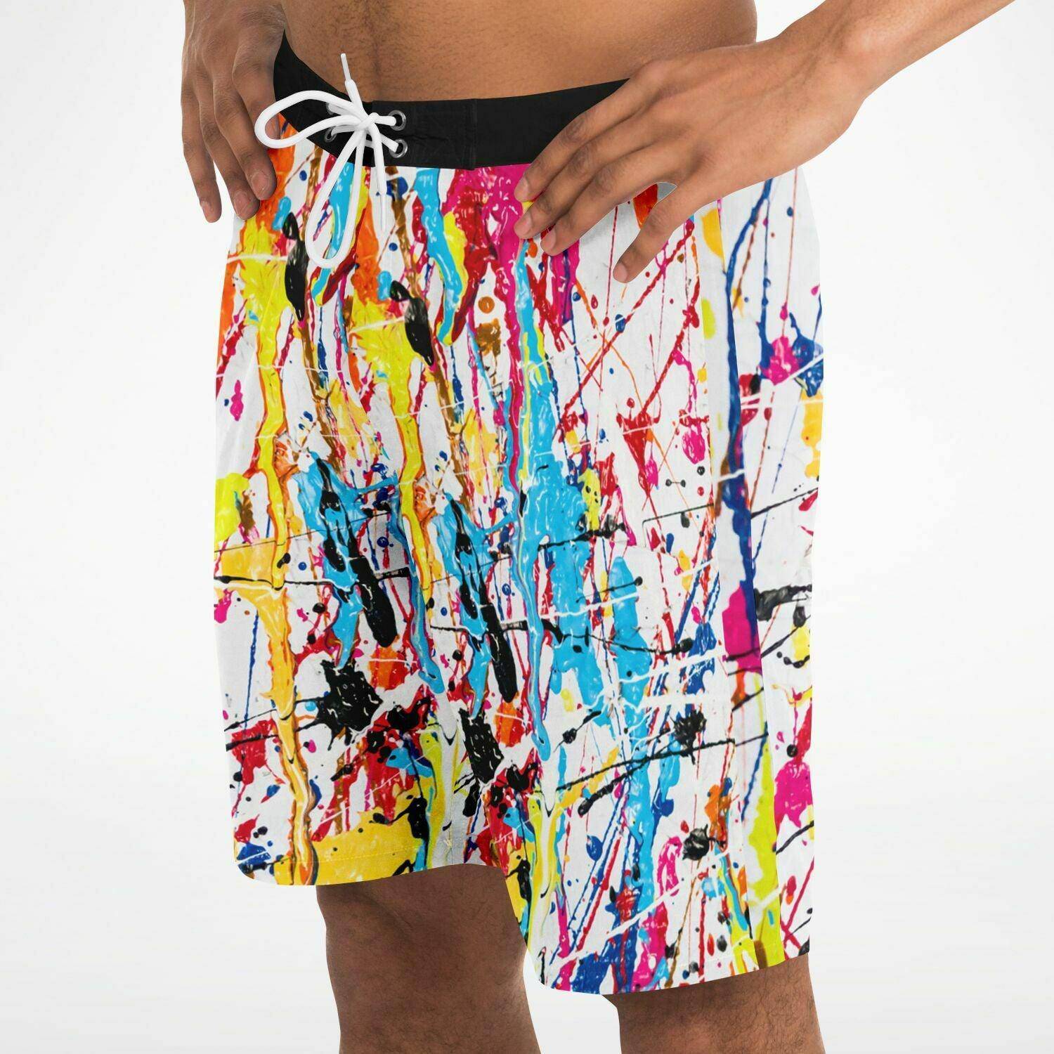 RipTide Customizable Board Shorts - 'The Artist' - theshithotcompany