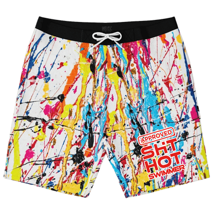 RipTide Customizable Board Shorts - 'The Artist' - theshithotcompany