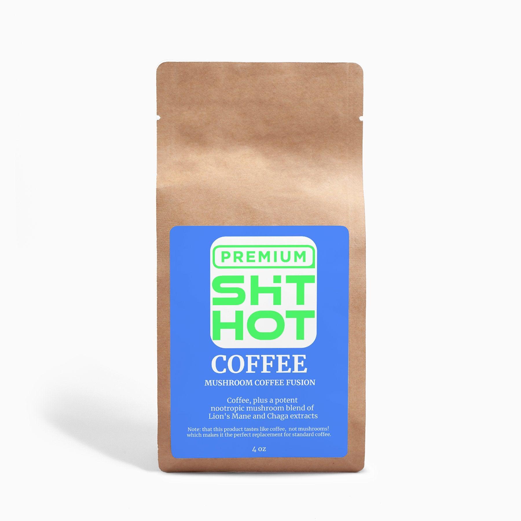 Premium ShitHot Organic Mushroom Coffee Fusion - Lion’s Mane & Chaga 113g/0.25lb. - theshithotcompany