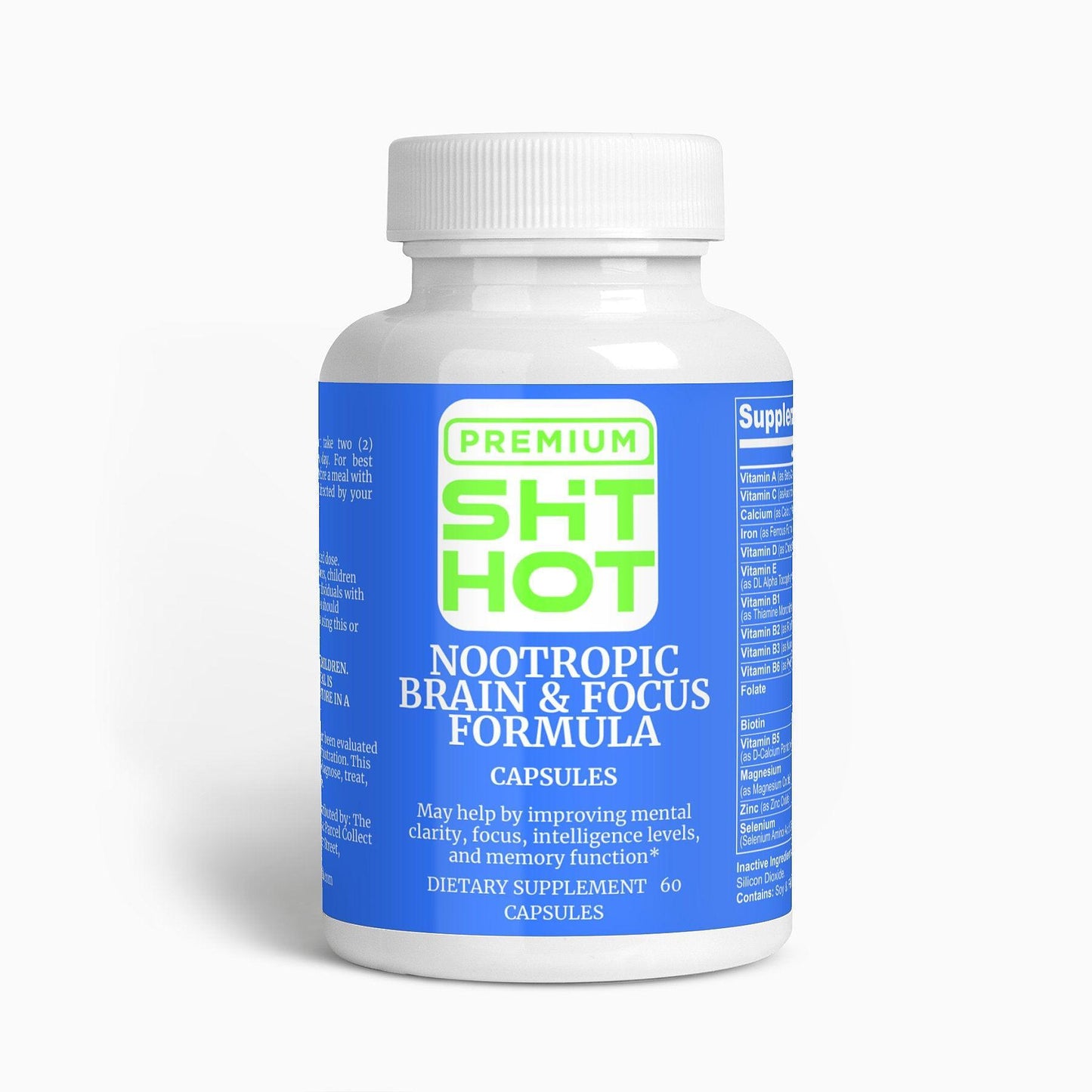 Premium ShitHot Nootropic Brain & Focus Formula (60 Caps) - theshithotcompany