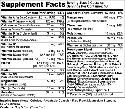 Premium ShitHot Nootropic Brain & Focus Formula (60 Caps) - theshithotcompany